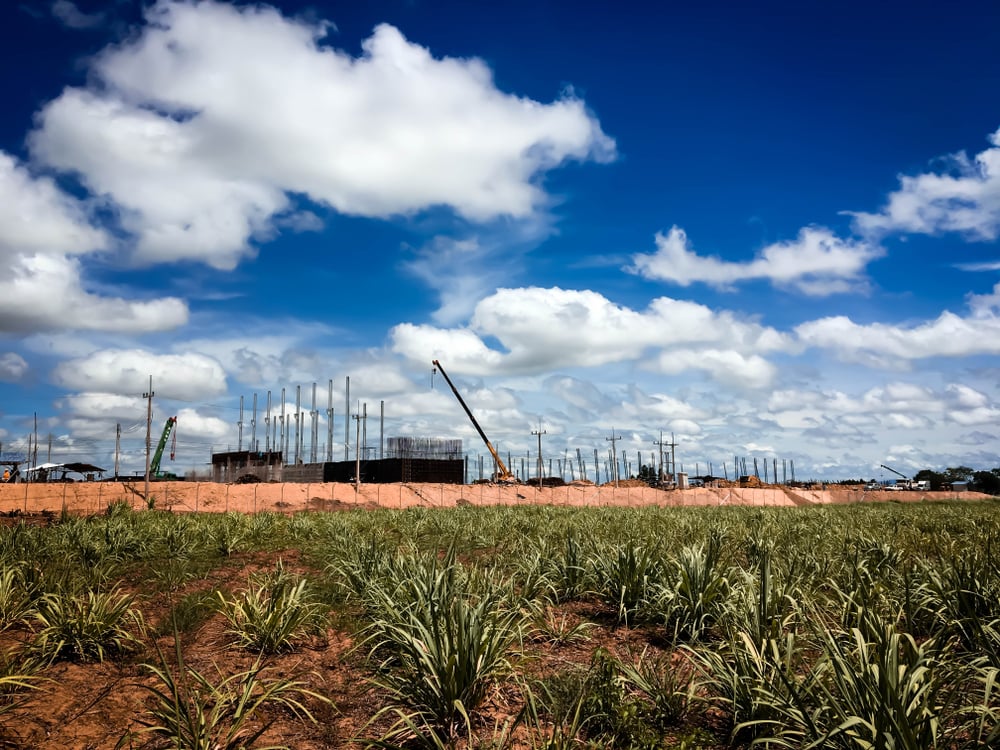 Standalone manufacturing facility under construction for company in Mexico