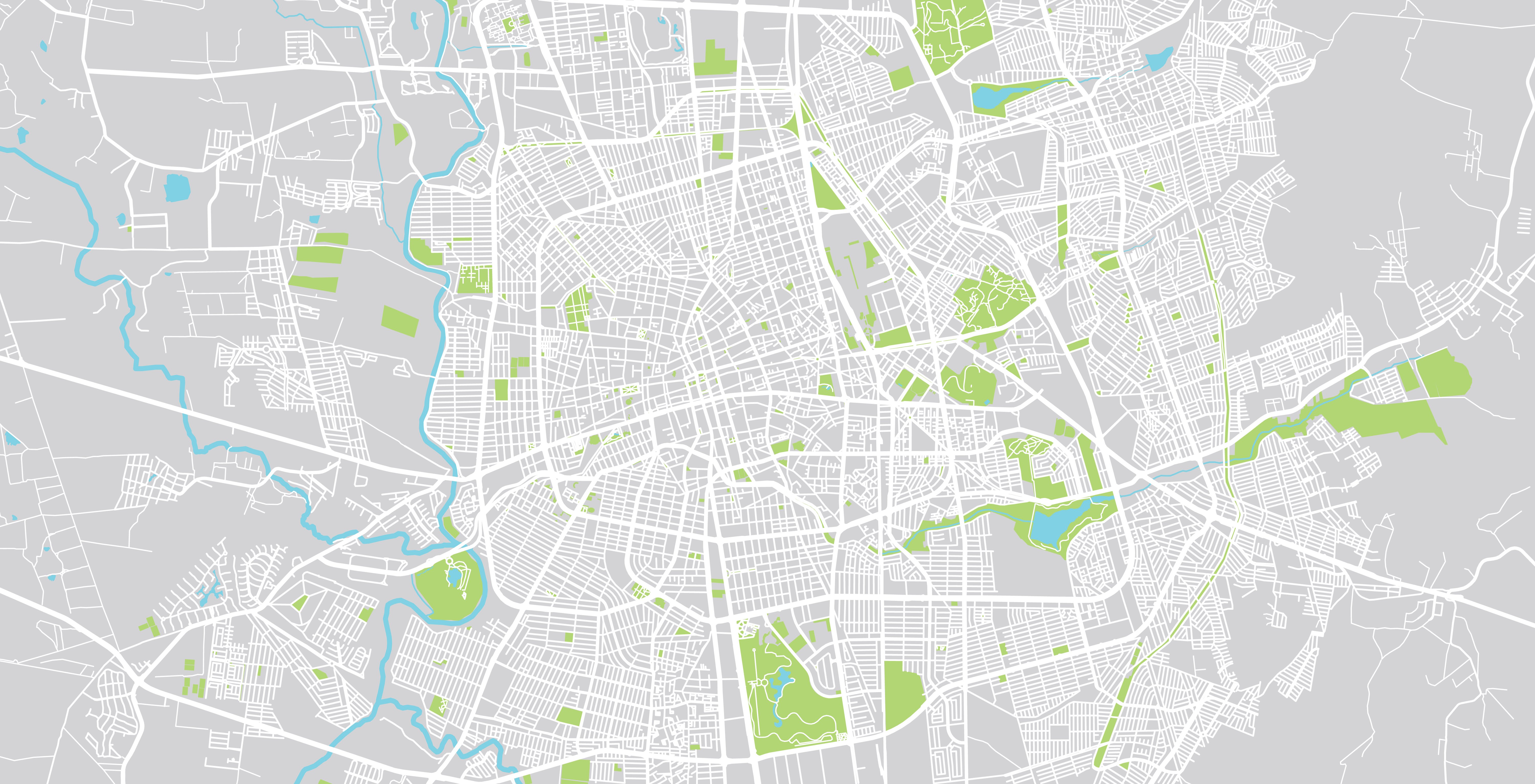 city map of Aguascalientes, Mexico